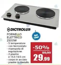 Happy Casa Dictrolux fornello elettrico 2500W offerta