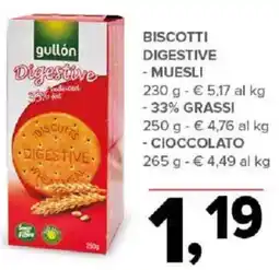 Todis Biscotti digestive MUESLI offerta
