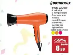 Happy Casa Dictrolux phon 2200W offerta