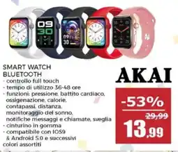 Happy Casa AKAI Smart watch bluetooth offerta