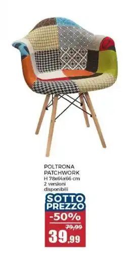 Happy Casa Poltrona patchwork offerta