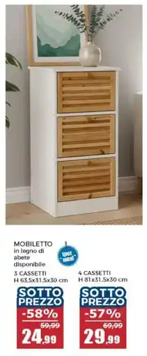 Happy Casa Mobiletto 3 cassetti offerta