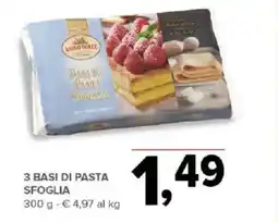 Todis 3 basi di pasta sfoglia offerta