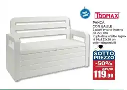 Happy Casa Toomax panca con baule offerta