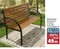 Happy Casa Panchina in legno offerta