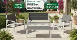 Happy Casa Tavolo con 2 sedie e panchina offerta