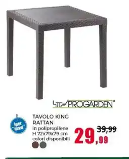 Happy Casa progarden tavolo king rattan offerta