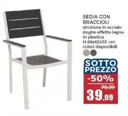 Happy Casa Sedia con braccioli offerta