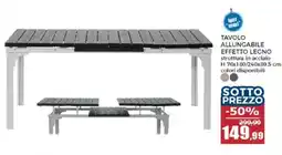 Happy Casa Tavolo allungabile effetto legno offerta