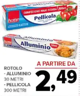 Todis Rotolo - alluminio 30 metri - pellicola 300 metri offerta