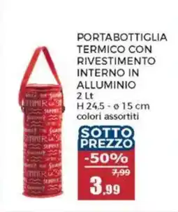 Happy Casa Portabottiglia termico con rivestimento interno in alluminio offerta