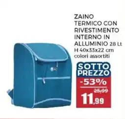 Happy Casa Zaino termico con rivestimento interno in alluminio offerta