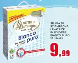 Happy Casa Spuma di sciampagna lavatrice in polvere bianco puro 92 misurini offerta