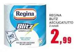 Happy Casa Regina blitz asciugatutto 2 rotoli offerta
