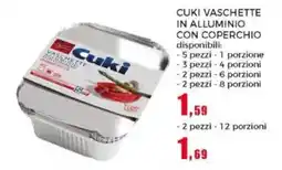Happy Casa Cuki vaschette in alluminio con coperchio offerta