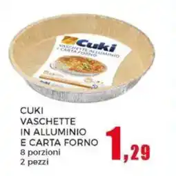 Happy Casa Cuki vaschette in alluminio e carta forno offerta