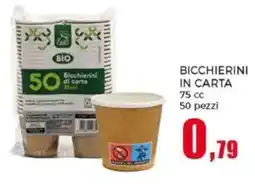 Happy Casa Bicchierini in carta 75 cc offerta