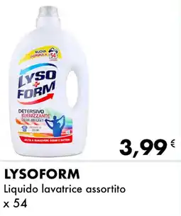 Iper Tosano LYSOFORM Liquido lavatrice assortito x 54 offerta