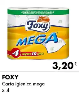 Iper Tosano FOXY Carta igienica mega x 4 offerta