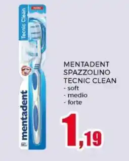Happy Casa Mentadent spazzolino tecnic clean offerta