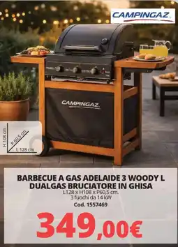 Brico Io Campingaz. barbecue a gas adelaide 3 woody l dualgas bruciatore in ghisa offerta