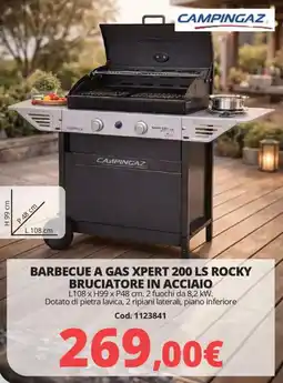 Brico Io Campingaz barbecue a gas xpert 200 LS rocky bruciatore in acciaio offerta