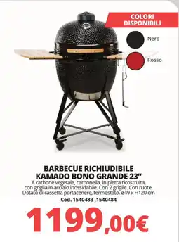 Brico Io Barbecue richiudibile kamado bono grande 23" offerta