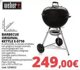 Brico Io weber barbecue original kettle E-5710 offerta