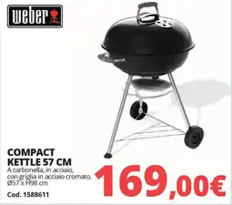 Brico Io weber Compact kettle 57 cm offerta