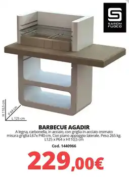 Brico Io SAROM FUOCO Barbecue agadir offerta