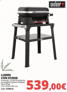 Brico Io weber Lumin con stand offerta