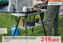 Brico Io Campingaz fornello camping kitchen 2 multi-cook plus offerta