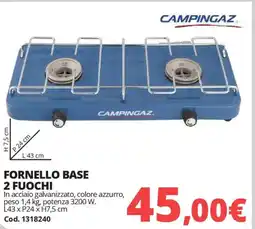 Brico Io Campingaz fornello base 2 fuochi offerta