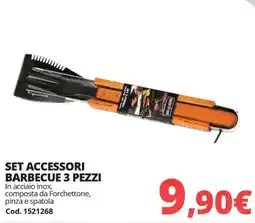 Brico Io Set accessori barbecue 3 pezzi offerta