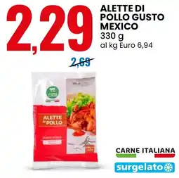 Eurospin Alette di pollo gusto mexico offerta