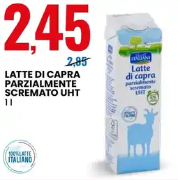 Eurospin Latte di capra parzialmente scremato UHT offerta