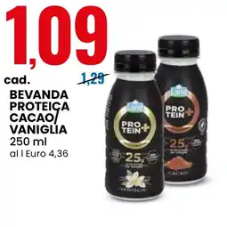 Eurospin Land Bevanda proteica cacao vaniglia offerta