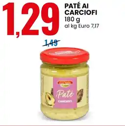 Eurospin Delizie dal Sole Paté ai carciofi offerta