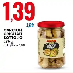 Eurospin Delizie dal Sole Carciofi grigliati sottolio offerta