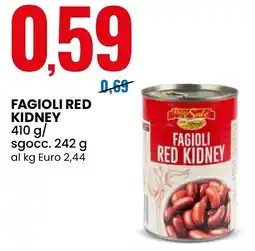Eurospin Delizie dal Sole Fagioli red kidney offerta