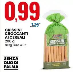 Eurospin Tre Mulini Grissini croccanti ai cereali offerta