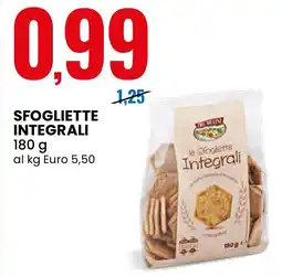Eurospin Tre Mulini Sfogliette integrali offerta