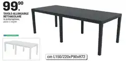 Brico OK Tavolo allungabile rettangolare offerta