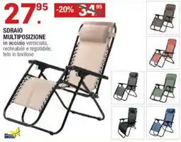Brico OK Sdraio multiposizione offerta