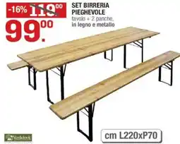 Brico OK Set birreria pieghevole offerta
