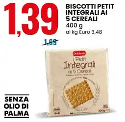 Eurospin Dolciando Biscotti petit integrali ai 5 cereali offerta