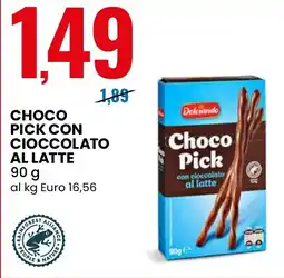 Eurospin Dolciando Choco pick con cioccolato al latte offerta