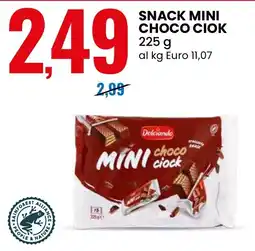 Eurospin Dolciando snack mini choco ciok offerta