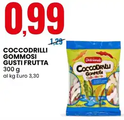 Eurospin Dolciando coccodrilli gommosi gusti frutta offerta