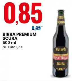 Eurospin Best brau birra premium scura offerta